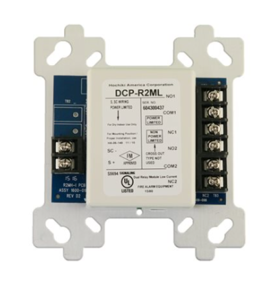 Hochiki DUAL RELAY MODULE, 2 AMPS WITH ISOLATOR