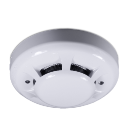 Addressable photoelectric smoke detector with remote LED output