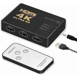 HDMI SWITCH 4K*2K 3 PORT WITH REMOTE