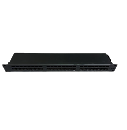 Loaded cat6a patch panel