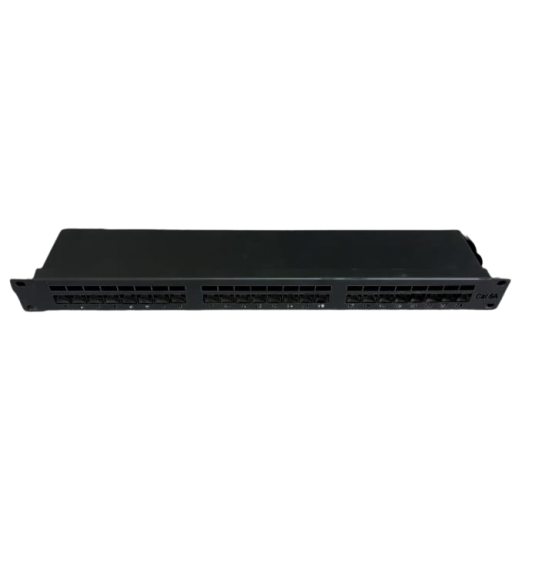 Loaded cat6a patch panel