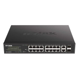 D-LINK SWITCH DES-1018MP 16POE 10/100+2G 246W RACK