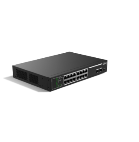 DAHUA SWITCH SG1018LP-2F GIGABIT POE 16-PORT