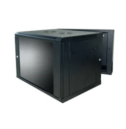 15U 600*(600+100)MM DOUBLE SIDE BLAKC COLOR ,WITH ONE  SHELF