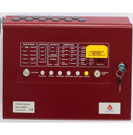 EXTINGUISHER PANEL 4 ZONES FIRESAFE PAL3004 EXTINGUISHER PANEL 4 ZONES FIRESAFE PAL3004