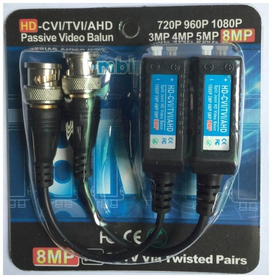 NEW VIDEO BALUN TVI/AHD/CVI 8MP 